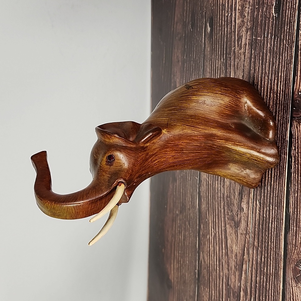 Vintage Carved Wood elephant